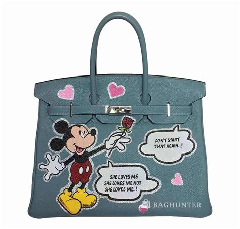 hermes mickey mouse|Hermès Birkin Bespoke Mickey Mouse Bag 35cm .